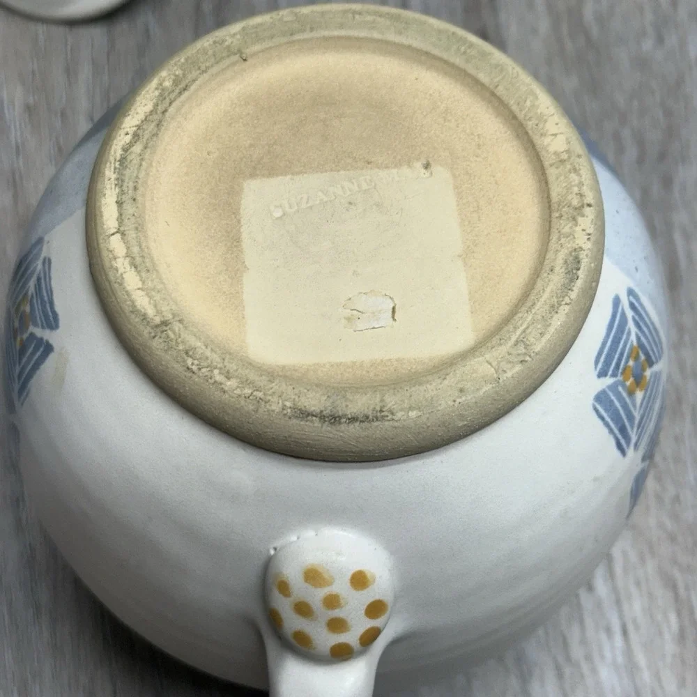 Irish Pottery Teapot Set Whimsical Cottage Core Made in Ireland by Suzanne May